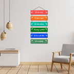 Artvibes We Are Crazy Quotes Printed Wooden Wall Hanging for Home Decor | Quotes Decor Item | Printed Wall Decoration | Wall Illustrations | Graphic Print Artwork | Unique Gift | Cafe Decor(WH_3220N)