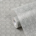 Star Weaves (50 cm x 5 Meter) Anti Slip Drawer Mats for Kitchen Shelf Liners for Kitchen Shelves, Sheet for Fridge, Kitchens, Cabinet, Cupboard, Drawers, Wardrobe (White Paisley) Kafalo