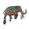 Artvibes Unique Stylish Wooden Key Holder for Wall Decor with Stylish Stainless Steel 4 Hooks Beautiful Key Organizer for Home Decoration(KH_820), Multi1
