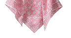 Ravaiyaa - Attitude is everything Sanganer Hand Block Printed Scarves Pure Cotton Scarf Square Hijab Dupatta 40 X 40 Inch (Pink White Floral)