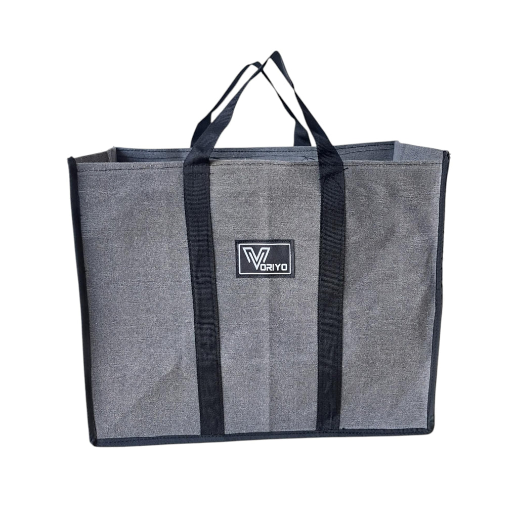 VORIYO Travel Shopping Grocery Tote Bag Foldable for Multipurpose Shopper Bag Eco Cotton Daily Use with Strong Handles (Pack Of 2) (TV02SD)