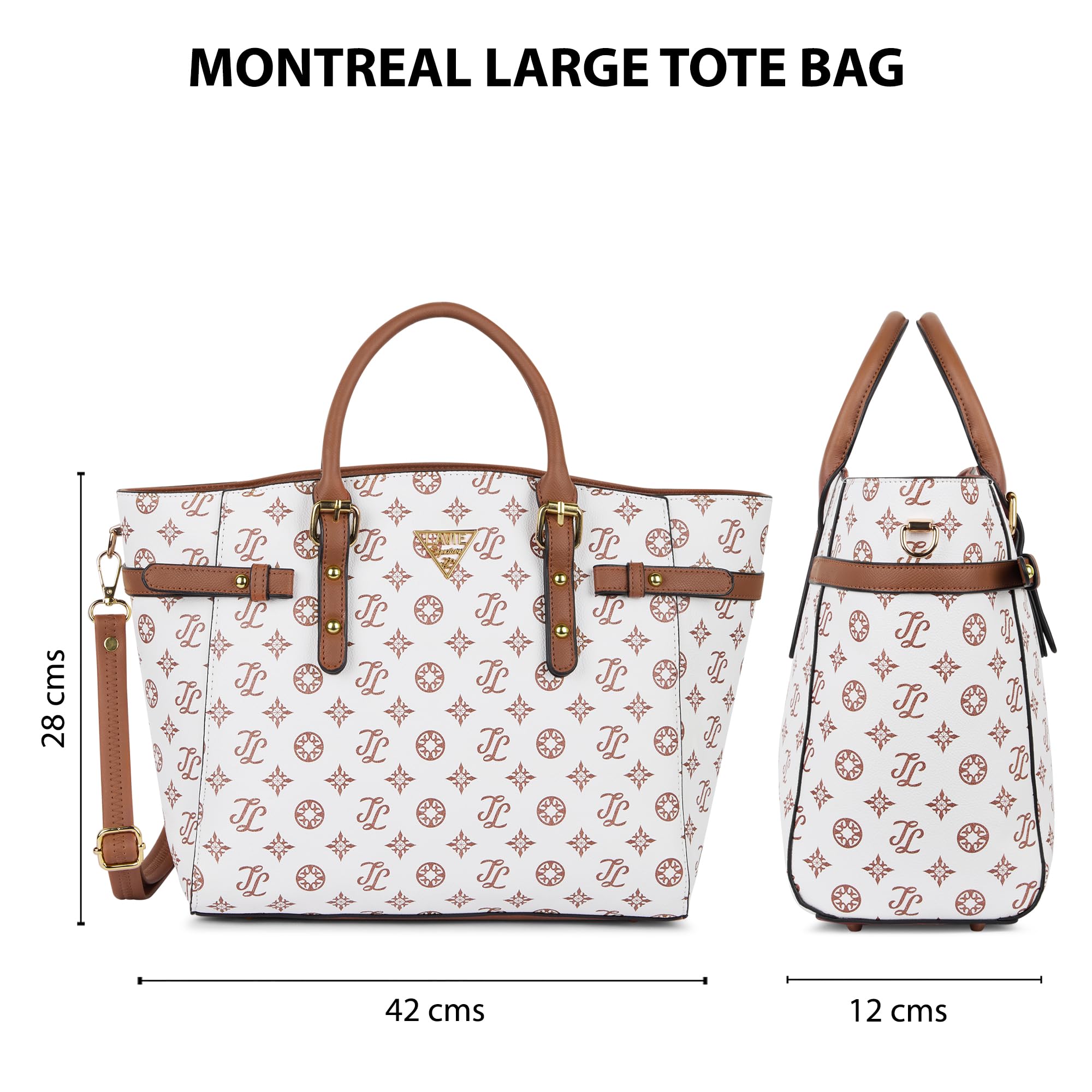 Lavie Signature Women's LS Montreal Tote Bag for Women | Tote Handbag for Work | Ladies purse | Stylish Shoulder Bag | Gift for Women