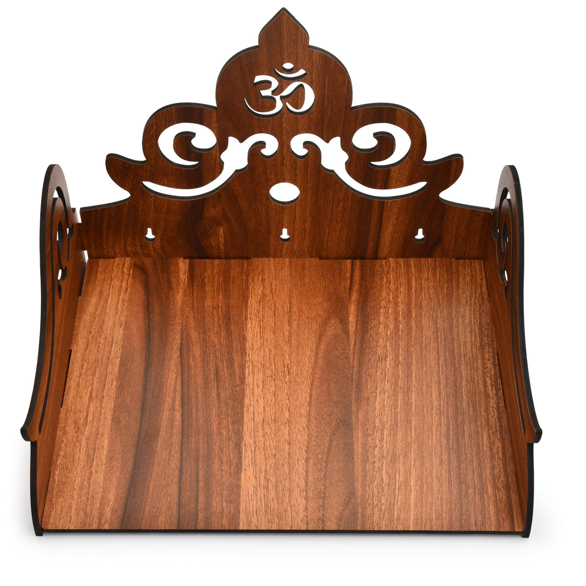 AARGKRAFT Beautiful MDF Wooden Temple/Pooja Mandir for Office and Home