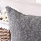 Khooti Jute Cushion Cover, 20x20 (Light Grey)(Pack of 5)