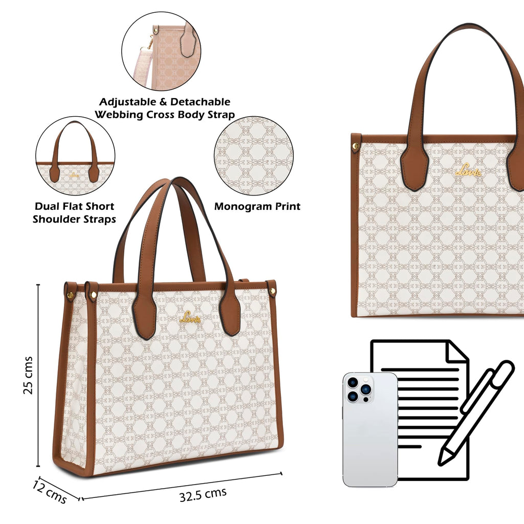 Lavie Women's Kelissa Satchel Handbag | Satchel Bag for Work | Ladies purse | Stylish Shoulder Bag | Gift For Women | Rakhi Gift for Sister