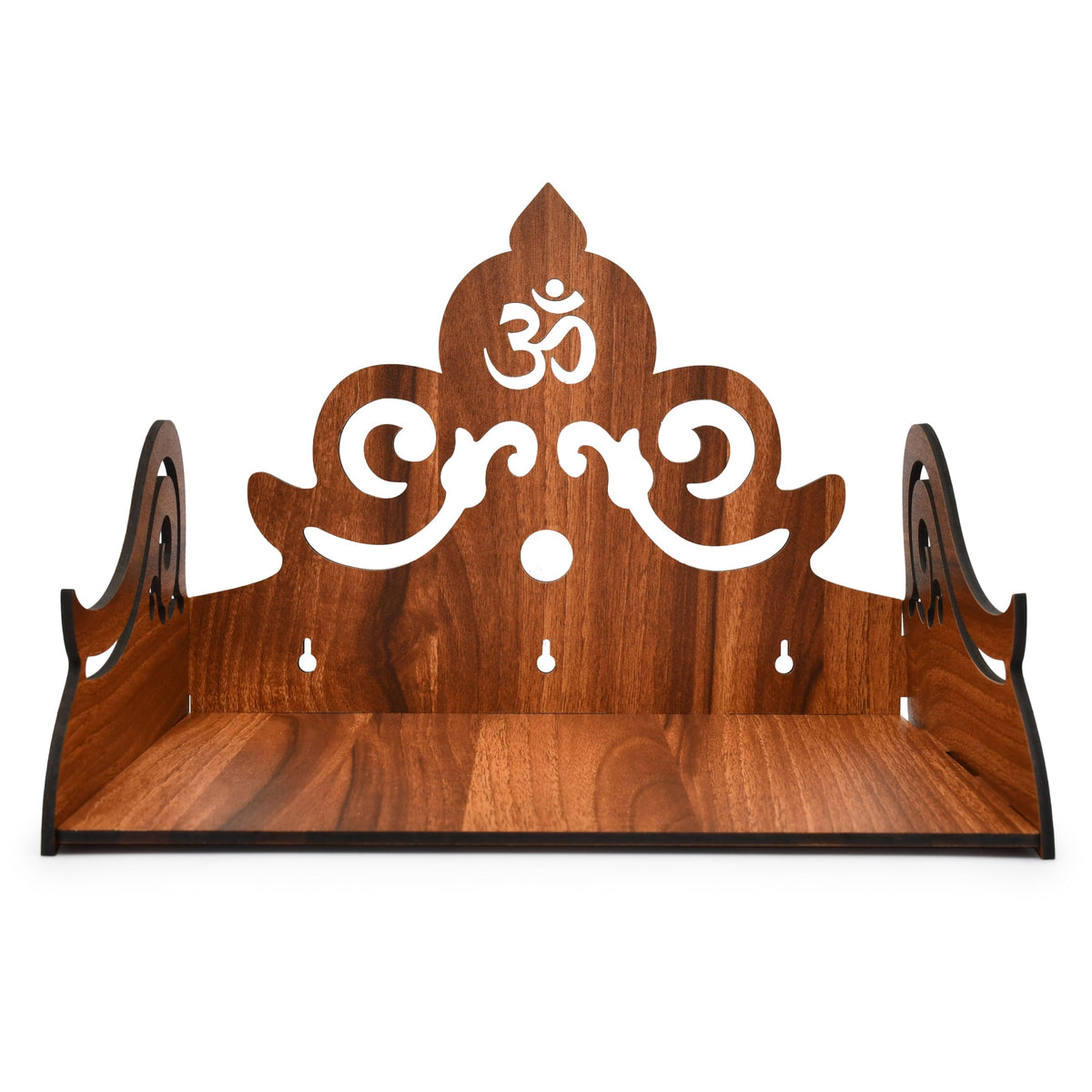 AARGKRAFT Beautiful MDF Wooden Temple/Pooja Mandir for Office and Home