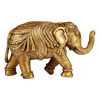 ARTVARKO Brass Elephant Trunk Up Fine Carving Vastu Hathi for Good Luck Success Prosperity Home Decor Marriage House Warming Gift (9 Inches 3.3Kg)