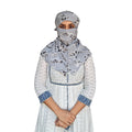 Switchon Rayon Anti Pollution Full face Scarf UV Sun Rays Protection Hijab scarf for women - Free Size (Grey_Multi)