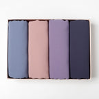4 PCS Muslim Women Soft Premium Solid Chiffon Hijab Scarves Shawl Long Scarf Wrap Scarves with Gift Box (Mixcolor A)