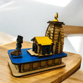 Kedarnath Temple Miniature Replica Handcrafted 3D Wooden Model
