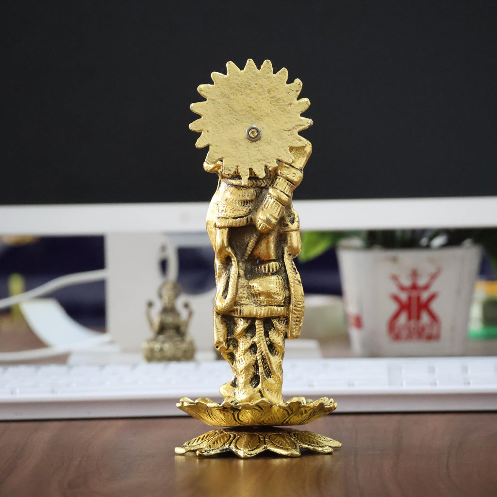 KridayKraft Ram Lalla Idol for Home Metal Ram ji Murti Ayodhya Tample Ramlala Statue Mandir Ayodhya Model God Idols for Pooja Room Home Decor