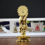 KridayKraft Ram Lalla Idol for Home Metal Ram ji Murti Ayodhya Tample Ramlala Statue Mandir Ayodhya Model God Idols for Pooja Room Home Decor