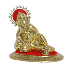 KridayKraft Metal Ganesha Statue Ganpati Bappa Murti for Puja Room & Home Office Decor Religious Idol Decorative Showpiece Sculpture Good Luck Figurine for Decoration & Pooja Gifting Purpose