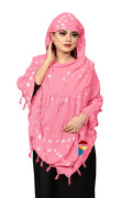 PRACHARAN Women Cotton Stylish Hand Printed Scarf, Anti Pollution Full Face Scarf With Uv Sun Rays Protection Scarf For Women And Girls (Baby Pink), For Female