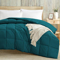 Luxury 100 GSM Summer Comforter Single Bed All Season AC Comforter/Blanket/Duvet Soft & Breathable Lightweight (60 X 90 Inches) - Single Bed Comforter - Teal Color Kafalo