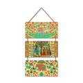 Artvibes Divine Shree Krishna Playing Flute Religious Wall And Door Hanging for Home Temple | Spiritual Decor Items | Wall Illustrations | Artwork| Stylish Modern Decor Item | Gift Items (WH_9450N)