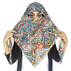Switchon Female Rayon Anti Pollution Full Face Scarf Uv Sun Rays Protection Scarf For Women - Free Size (Multi2)