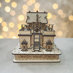 QUEENS CANVAS Wooden Shri Sabarimala Ayyappan Temple 3D Model, 16.5x25x18 cm