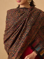 Pashmoda Women Mehak Kaani Wool Blend Kashmiri Shawl (Size: 40x80in, 101x203cm) RSS42