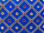 srishopify handicrafts Handmade Bag Multipurpose Cotton Ethnic Designer Travel Shoulder Bag Ladies Hand Bag for Women Stylish Shopping Tote Bag (30x40x10 cm Medium Embroidery) Blue