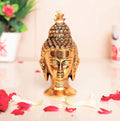 KridayKraft Lord Gautam Buddha Metal Statue Beautiful Gold Antique Finishing Meditation Buddha Murti Religious Idol for Home Office Decoration & Pooja Gifting Purpose Sculpture...