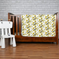 Divine Casa Floret 100% Cotton Single Kids Dohar | 120 GSM | Soft & Lightweight Throw Blanket | Cozy & Breathable Bedding | All-Season Comfort | 140 x 100 CM, Daffodil Yellow Kafalo