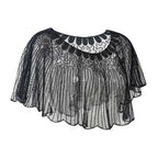 Generic Women Shawl Wrap Fashion Wedding Summer Formal Occasion Evening Evening Cape Black