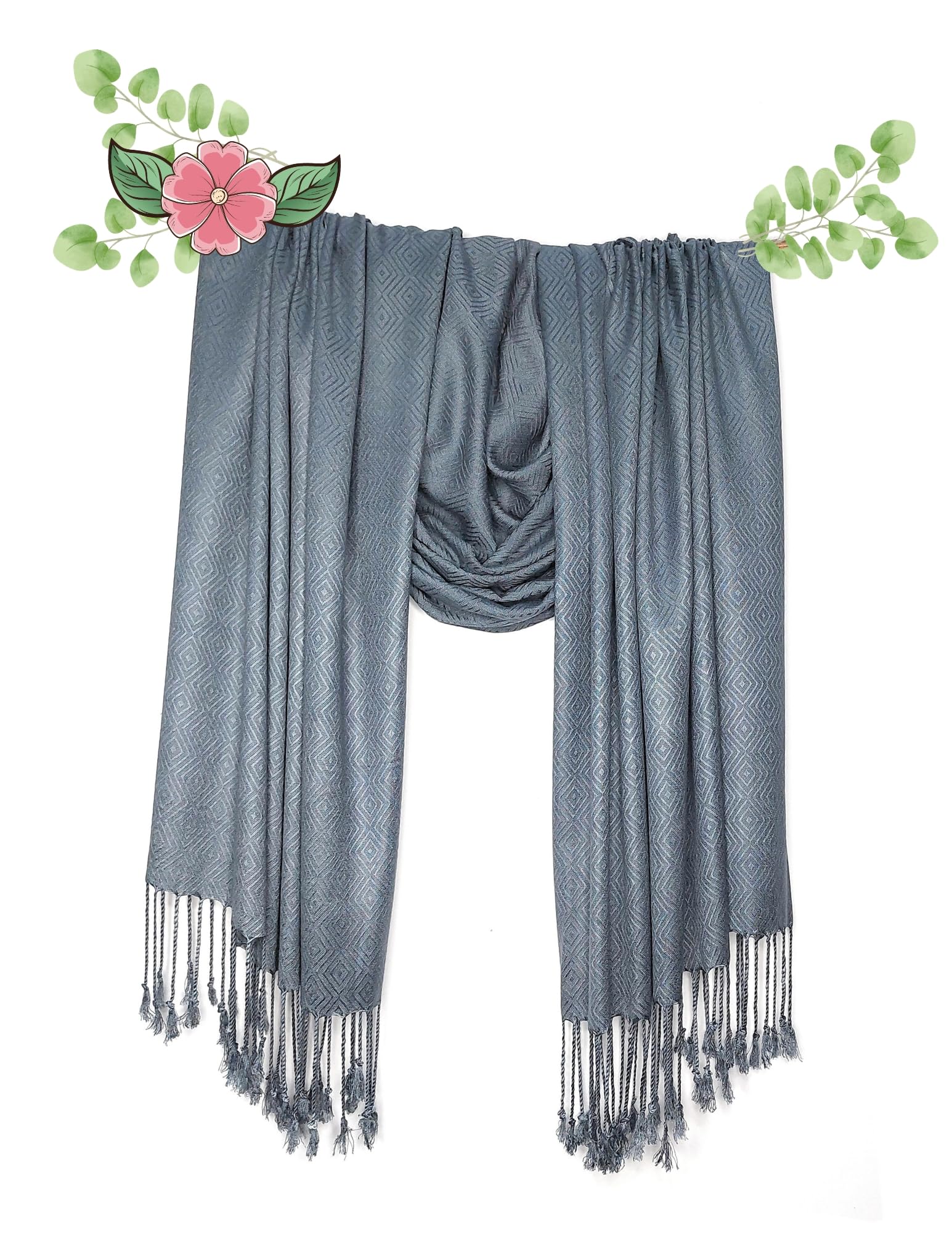 Chandwasia Viscose Stole & Shawl for Men, Women & Girls | Soft Lightweight Summer and Winter Scarf | Solid Wine