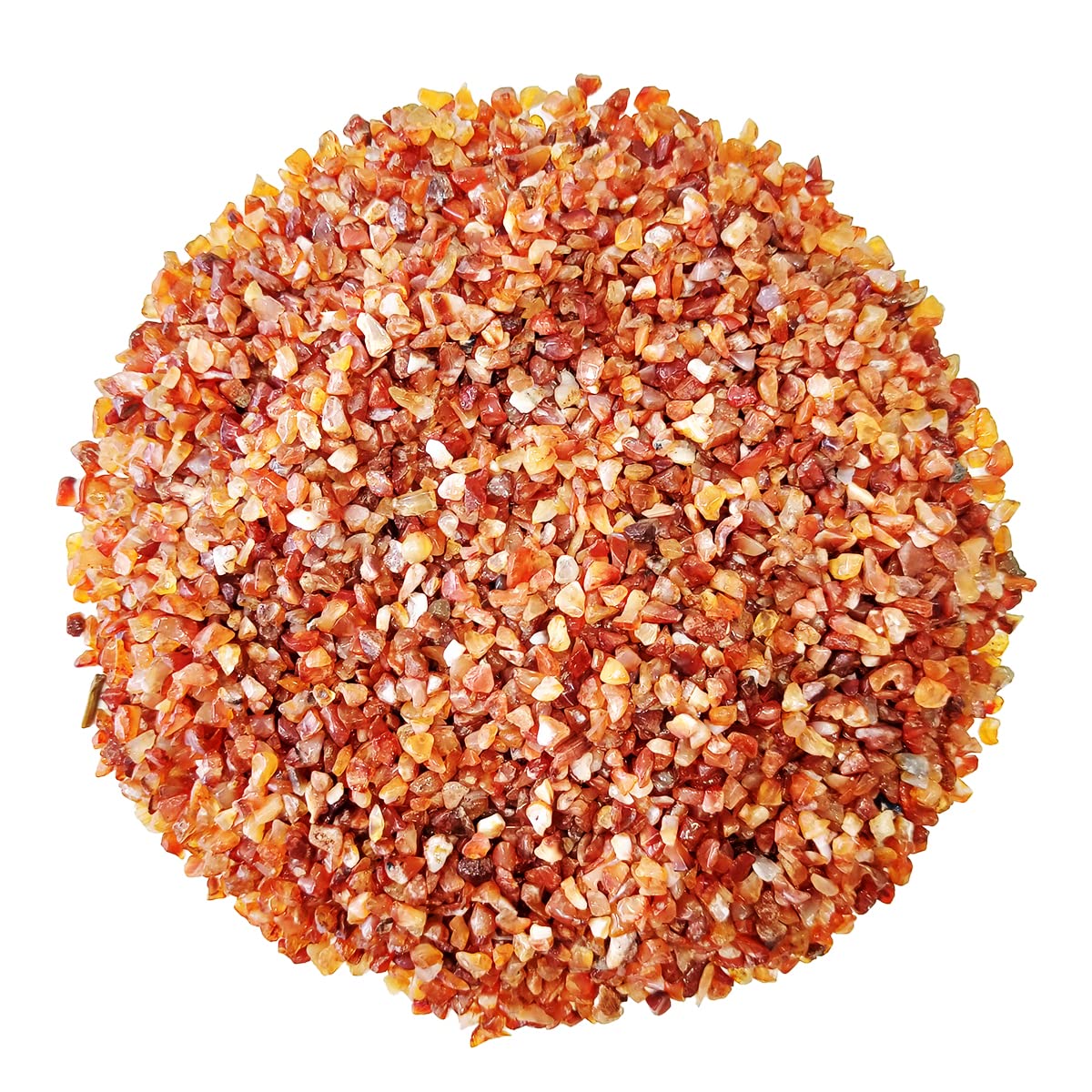Shubhanjali Natural Red Carnelian Crystal Chips Stone 250 GM | Gemstone Chips for Jewellery Making, Crystal Tree, Resin Art, DIY Crafts, Meditation, Reiki, Feng Shui, Vastu & Home Décor