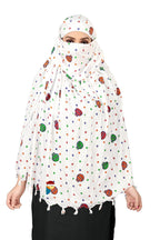 PRACHARAN Female Cotton Innovative Stylish Matka Printed Pattern Fancy Scarf With Sun Protection Cover Face Cotton Driving Scarf for Women's and Girls, White