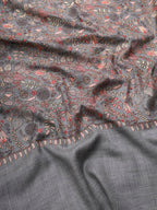Pashmoda Women Gilkaari Pure Wool Embroidered Shawl (Size 101X203 CM)