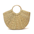 Habere India-All the Cultures Fabricating India Women's Chic Dry grass Bag | Natural Cane Handbag | Small Carry Tote Bag from Manipur