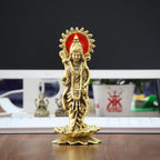 KridayKraft Ram Lalla Idol for Home Metal Ram ji Murti Ayodhya Tample Ramlala Statue Mandir Ayodhya Model God Idols for Pooja Room Home Decor