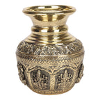 ARTVARKO Brass Ashtalakshmi Kalash Lota, 6 Inch