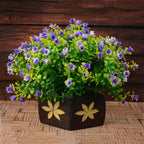 Reiki Crystal Products Beautiful Artificial Bonsai Plant with Pot | Bonsai Tree/Plants | Bonsai Tree for Indoor with Wooden Pot for Office Home Decor Showpiece (Pack 0f 1 pc)
