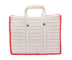 Goodluck Cotton Canvas Grocery Shopping Bag Extra Large Heavy Duty Handcrafted Multipurpose Bag for Grocery Milk Vegetable Storage ((12 X 7 X 16)