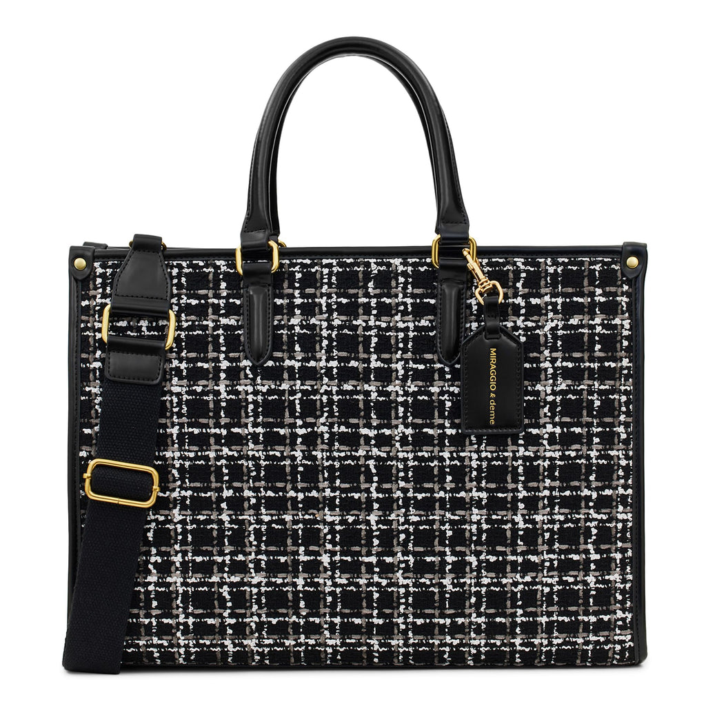 Miraggio Denice Solid Structured Tote Bag For Women With Adjustable & Detachable Sling | Tote Bag For Women Stylish
