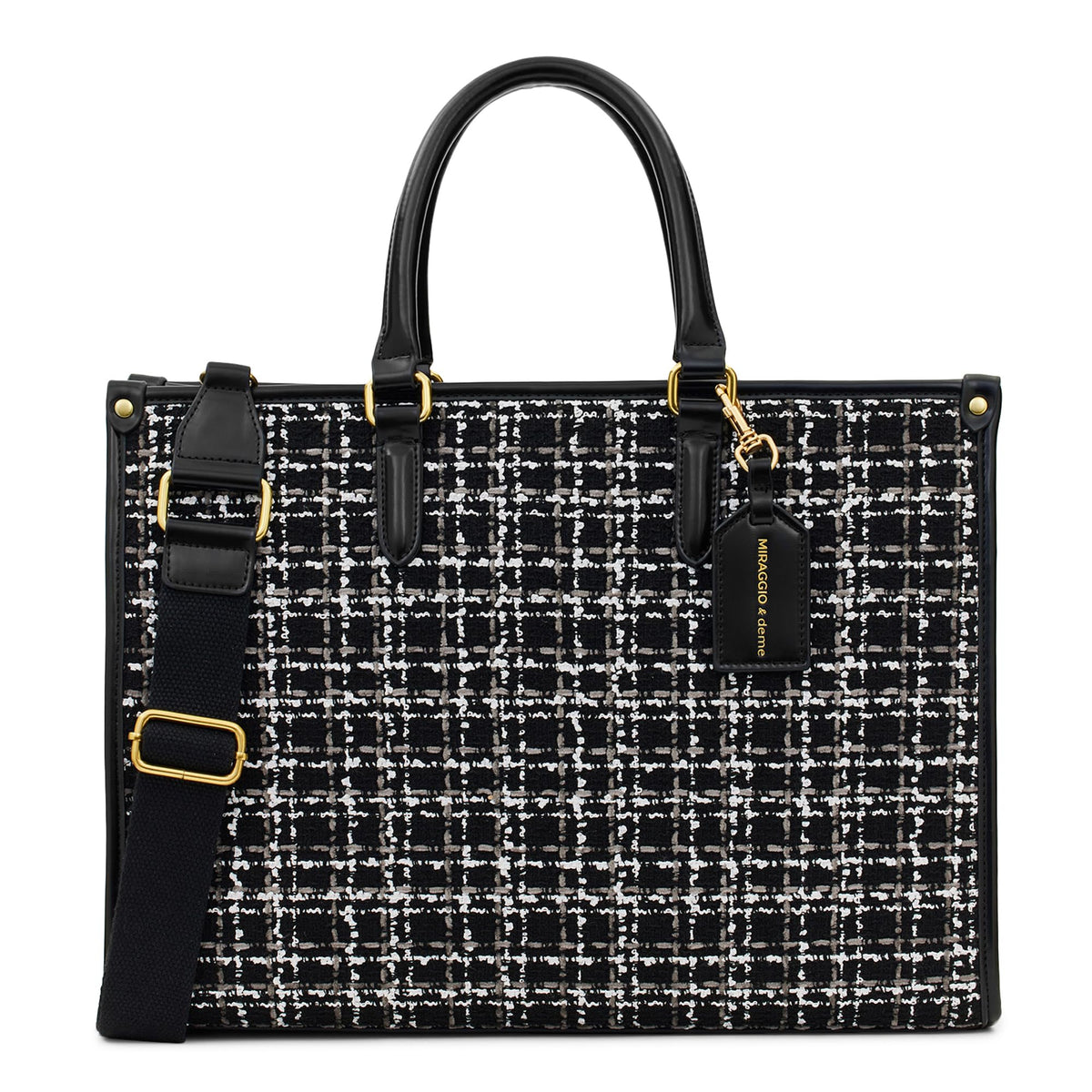 Miraggio Denice Solid Structured Tote Bag For Women With Adjustable & Detachable Sling | Tote Bag For Women Stylish