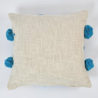 Furnistitchs Premium Decorative Throw Cushion Pillow Cover Boho Home Decor - Living Room Bedroom Couch Sofa Cushion Covers 16 inch x 16 inch (2, Dark Blue Circles)