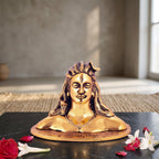 KridayKraft Adiyogi (Shiva) Metal Statue/Murti for Car Dashboard & Pooja,Home & Office Décor Item,Shankara/Mahakal Staute Showpiece Figurines Maha Shiv Ratri Idol Gift...