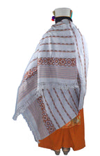 ARUNA HANDWOVEN GRAY SHAWL