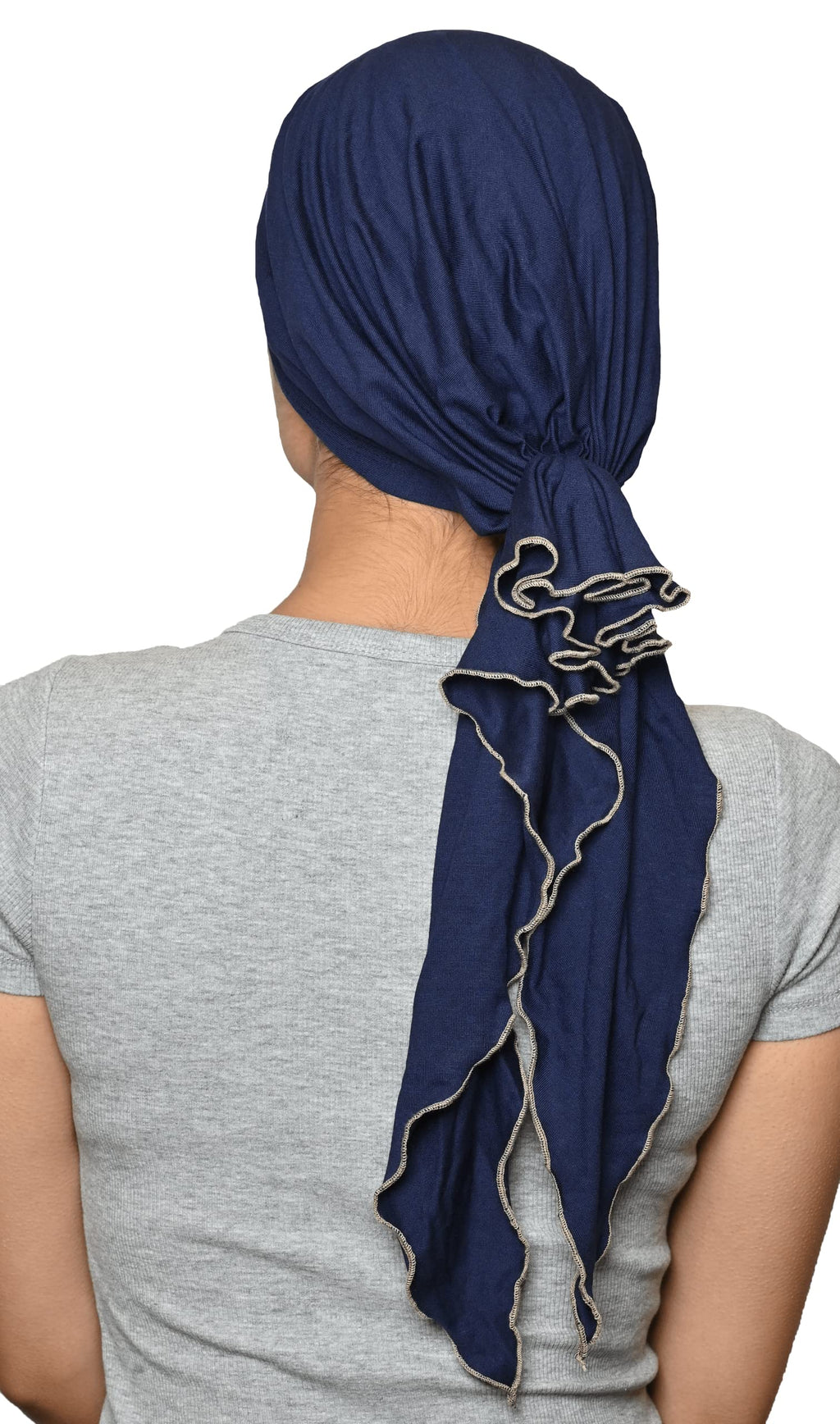 The Headscarves Women Bamboo Viscose Pre-Tie Chemo Hair Loss – Stylish Chemo Headwear, Soft Hijab Wrap, Bamboo Turban Scarf, Breathable Cancer Head Cover Free Size