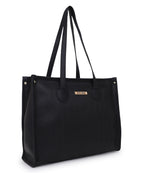 LEGAL BRIBE Textured Tote bag (Dark Black)