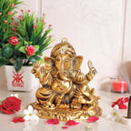 KridayKraft Metal Ganesha Statue,Ganesh Idol Sculpture Good Luck & Success for Home Pooja,Lord Ganesha murti for Gift...