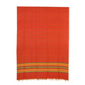 BOVZEN Women's Cotton Shawl Scarves (Vermillion, Free Size)