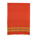 BOVZEN Women's Cotton Shawl Scarves (Vermillion, Free Size)