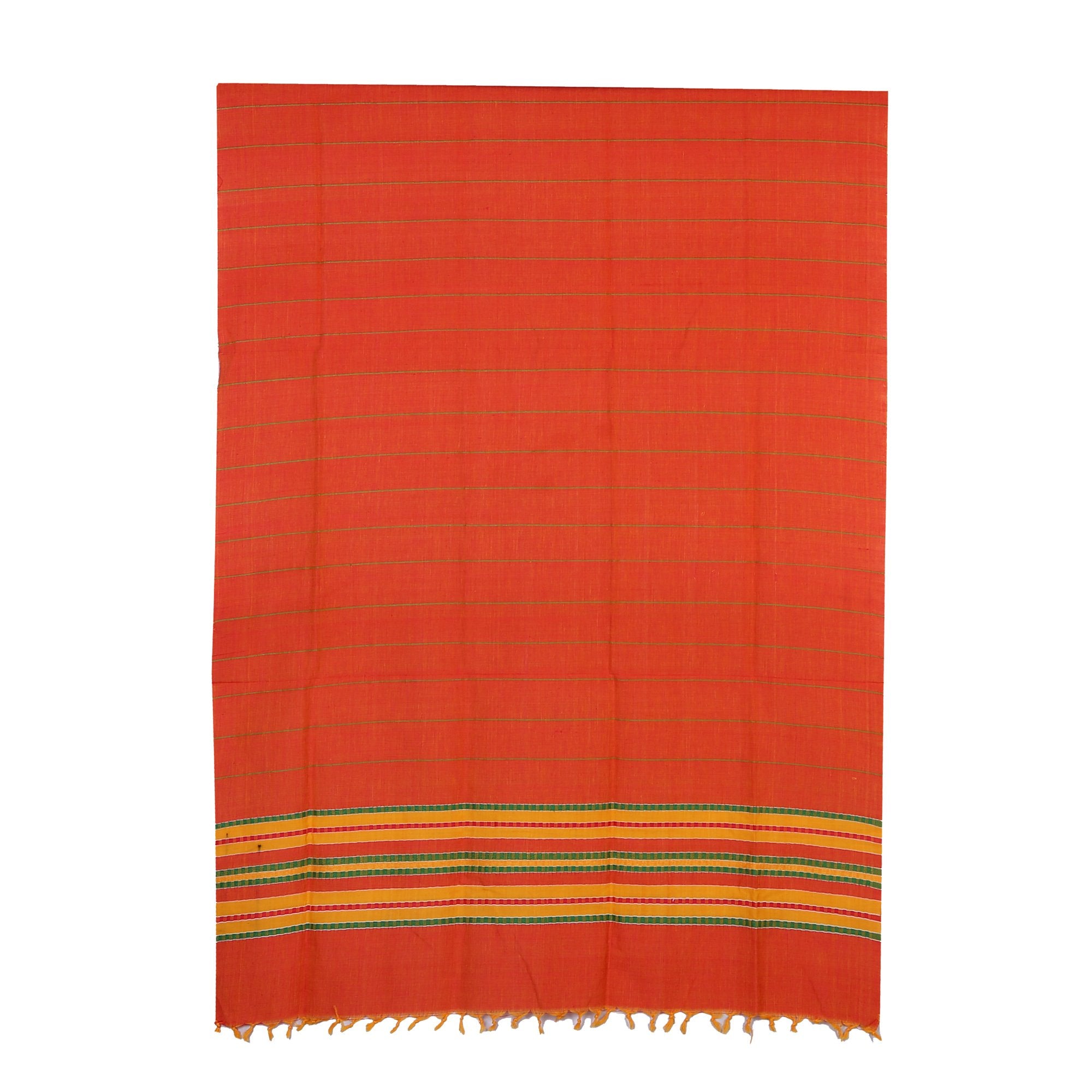 BOVZEN Women's Cotton Shawl Scarves (Vermillion, Free Size)