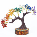 Hindcraft Seven Chakra Tree of Life - Feng Shui Crystal Bonsai with Healing Stones for Home Decor & Positive Energy – Spiritual Gift for Women & Family - Energy Boosting & Luck (8 Inches)