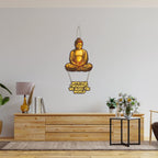 Artvibes With Our Thoughts We Make The World Wall Hanging Wooden Art | Quotes Decor Item | Wall Accent | Office Decor | Inspirational Quotes Wall Art | Mdf Wall Decoration | Gift Items (WH_5716N)