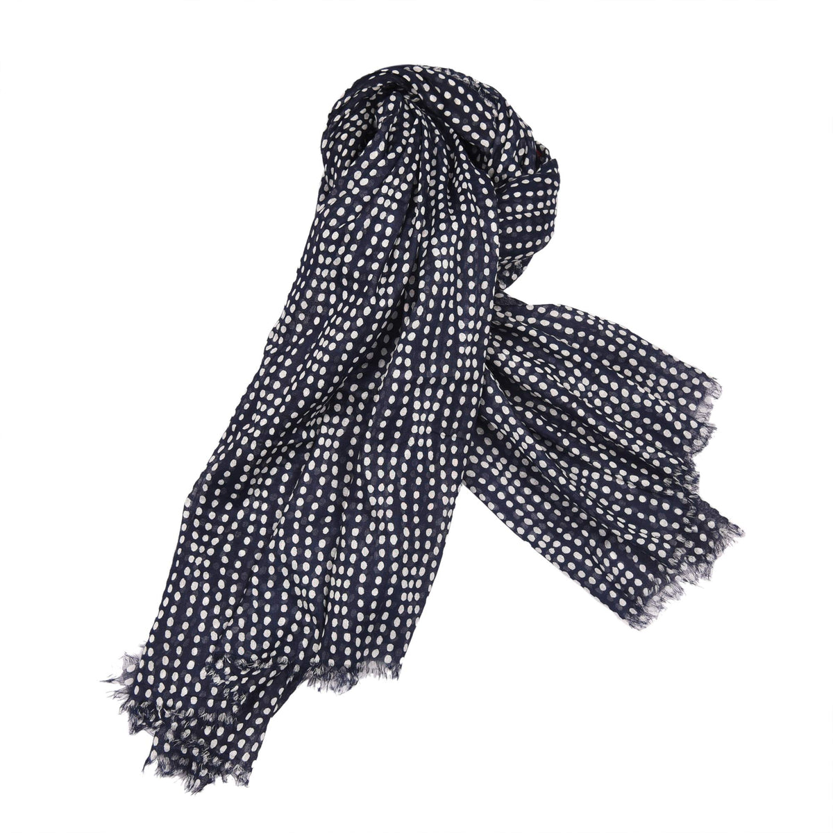 AQVA Printed Cotton Scarf for Women Stylish (Steroid Navy) | Head and Face Cover Scarf for Girls with 100% Cotton | Soft & Lightweight Scarves/Stoles for all Weather (72 x 43 in)